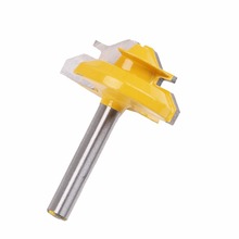 Hot 45 Degree Lock Miter Router Bit 1/4 Inch Shank Woodworking Tenon Milling Cutter Tool Drilling Milling For Wood Carbide Alloy 2024 - buy cheap