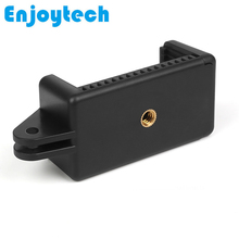 Soporte de Clip para teléfono móvil con agujero de tornillo 1/4 y adaptador, montaje de trípode para iPhone, Xiaomi, Note, Redmi, Samsung 2024 - compra barato