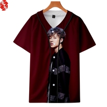 Straykids 3D impreso Kpop béisbol camisetas mujeres/hombres moda verano manga corta Camiseta 2019 gran oferta ropa de calle de Moda Ropa 2024 - compra barato