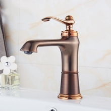 New Basin Faucet Solid Brass Rose Gold Waterfall Bathroom Sink Faucet  Mixer Tap Torneira Banheiro 2024 - buy cheap