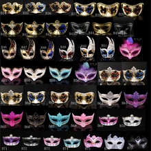GNHYLL NEW Gold Masquerade Mask Mardi Gras Note Mask for Women Venetian Mask Half Face Venice Ball Mask for Halloween Christmas 2024 - buy cheap