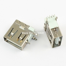 100pcs USB Type A Female 4Pin Socket Connector For PC 2024 - buy cheap