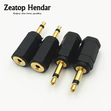 Convertidor de Audio, conector macho Mono macho a jack hembra de 3,5mm, 10 Uds., oro 2,5 2024 - compra barato