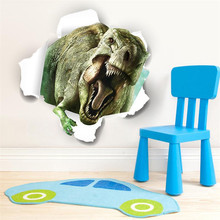 3D-наклейки на стену в виде фантастического динозавра для детской комнаты, декор для детской комнаты, Мультяшные обои «сделай сам», художественный подарок для ребенка 2024 - купить недорого
