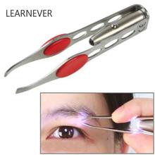Details about Handy Tweezer With LED Light For Hair Removal Eyebrow Eyelash Makeup Tool # DJ0342 2024 - buy cheap