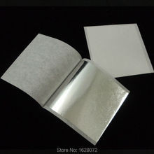 1000 листов 8x8,5 см, тайваньский Блестящий лист из искусственного серебра, серебряный лист для золочения, украшение 2024 - купить недорого
