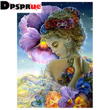 Dpsploe-Cuadro de dibujos animados elaborado con diamantes de imitación, 5D, punto de cruz, bordado 3D, mosaico, decoración del hogar, regalo D046 2024 - compra barato