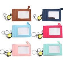 Business Credit ID Badge Card Holder Coin Purse Retractable Reel Gift 2024 - buy cheap