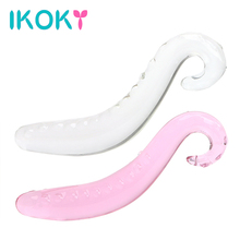 IKOKY Crystal Glass Dildo Adult Sex Toys for Women Gay Hippocampus Fake Penis Masturbation Adult Products Female Masturbator 2024 - buy cheap