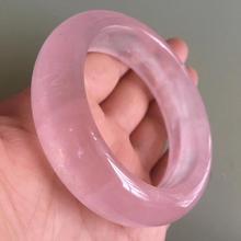 Genuine Natural Rose Quartz Madagascar Woman Bangle AAA Inner Diameter 56mm 2024 - buy cheap