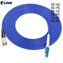 3 pces 10mtr 1c 3.0mm cabo de remendo de fibra blindado simples sx sm sc lc fc apc ratproof ftth jumper 1 núcleo único cabo óptico elink 2024 - compre barato