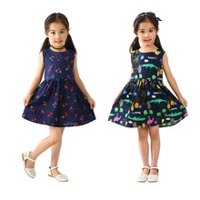 2021 Summer Girl Dress Sleeveless Backless Berry Kid Children Clothes toddler dress 2024 - buy cheap