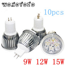 10PCS High Power Cree Led Light Bulbs E27 B22 MR16 9W 12W 15W Dimmable E14 GU5.3 GU10 Led Spot lights led downlight lamps 2024 - buy cheap