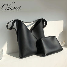 Designer Large Women Leather Handbags Composite Tote Bag 2 Set Brand Minimalist Shoulder Bag Luxury Female Ladies Messenger Bags 2024 - buy cheap