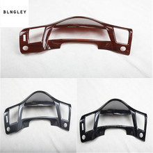 1pc ABS carbon fiber grain or wooden grain instrument panel decoration cover for 2012-2015 HONDA CIVIC MK9 MK9.5 2024 - buy cheap