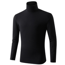 95% Pure Cotton Turtleneck Underwear Autumn Winter Brand New Men's Undershirts Casual Thermal Homme Long Sleeve Men's Plus Size 2024 - buy cheap