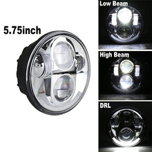 Luces led de 5,75 pulgadas para motocicleta, faro alto/bajo con Ojos de Ángel, para Dyna forty eight,iron 883, seventus 2024 - compra barato