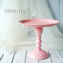 Suporte de bolo rosa acessório, para festa de casamento branco/tiffany azul/rosa ferramentas para assar, decoração de mesa 2024 - compre barato