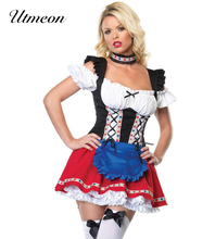 UTMEON  Sexy Women Oktoberfest Costume Beer Girl Halloween Costume for Women 2024 - buy cheap