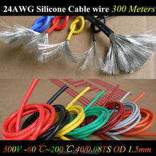 300m 24 awg cabo flexível 24awg 40/0. 08ts od 1.6mm fio de cobre estanhado com 10 cores selecionar cabo de linha de teste 2024 - compre barato