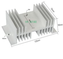 1 pcs  Radiator Wholesale Hot W shape Aluminum Single Phase Solid State Relay SSR Heat Sink Base Small Type Heat for 10A to 100A 2024 - buy cheap