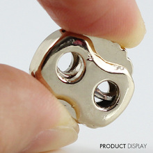 10pcs Pack Cord  Lock Toggle Stopper lock Bean Gold Tone  Toggle  Clip NK183 2024 - buy cheap