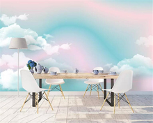 beibehang custom made Photo wallpaper mural Silk material Abstract landscape rainbow Children's room background 3d wallpaper 2024 - buy cheap