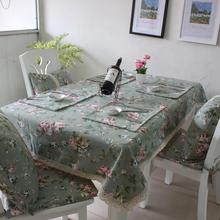 Pastoral style printing Tablecloth dining table mat coffee tea table tablecloth bar restaurant decoration home decor AU240 2024 - buy cheap