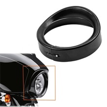 Black Headlight Ring Motorcycle Headlight Trim Rings 7 Inch Decorate Ring For Harley 83-13 for Touring for Road King 2024 - compre barato