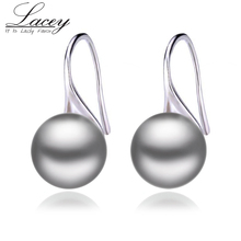 Classic trendy natural pearl earring silver 925 for women, white fashion fresh water pearl earrings wife daughter birthday gift 2024 - buy cheap