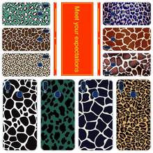 Capa de silicone macio para huawei honor 30 20 pro 10 9 9x lite 10i 9a 8a 7a 30s girafa leopardo impressão 2024 - compre barato