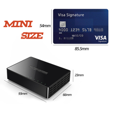 Mini hub switch ethernet, 5 portas, 10/100/1000mbps, desktop, rede lan, pequeno e inteligente, auto mdi/mdix 2024 - compre barato
