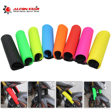 Alconstar-Rubber Front Shock Absorber Fork Suspension Protector Guard Wrap Cover For Kawasaki CRF YZF KLX Dirt Bike ATV Quad 2024 - buy cheap