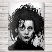 FOOCAME Tim Burton Movies Edward Scissorhands Classic Home Decoration Pictures Art Silk Posters and Prints Living Room Painting 2024 - buy cheap