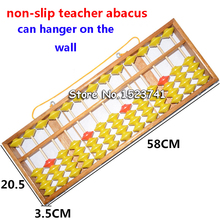 Chinese Abacus 13 Column Wood Hanger Big Size NON-SLIP Abacus Chinese Soroban Tool In Mathematics Education for Teachers 58cm 2024 - buy cheap