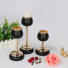 Castiçais em metal, decoração para casa, mesa de casamento, suporte de velas 2024 - compre barato