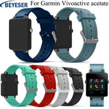 Pulseira de relógio de silicone, pulseira de relógio de acetato garmin vivoactive, pulseira de substituição para garmin vivoactive aceteta classic 2024 - compre barato