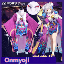 ¡Anime! Onmyoji-Kimono encantador para Cosplay, disfraz de Cosplay de Lolita, con estampado de gato, Shopkeeper, nuevo, 2018, envío gratis 2024 - compra barato