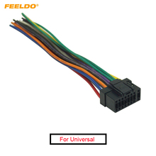 FEELDO 1PC Universal 16Pin Car Wire Harness Adapter Connector Plug Into Car DVD CD Radio Stereo #AM5701 2024 - buy cheap