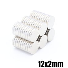 100pcs 12x2 mm N35 Strong Neodymium Magnet 12x2 mm Round Rare Earth Permanet Magnets 12*2 mm Packaging Magnet Fridge Magnet 2022 - buy cheap