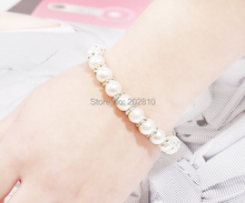 White pearl (8mm) Snowflake accessories beads bracelet,best-selling fashion Christmas bracelet jewelry for 2020 fine quanlity 2024 - buy cheap