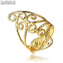Imixlot Fashion Finger Rings For Women Gold Color Hollow Geometric Engagement Wedding Ring Vintage Rings Jewelry Gift 2024 - buy cheap