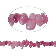 8 ESTAÇÕES Criado Turmalina (Natural) Pérolas Soltas Irregular Fuchsia Sobre 9mm x 4mm, Buraco de cerca de: 0.5mm, 40.8 cm de comprimento, 1 Strand 2024 - compre barato