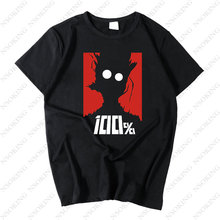 2019 Adultos de Verão Casual Camiseta Mob Psico 100 Anime Japonês T-Shirt Frouxo 2024 - compre barato