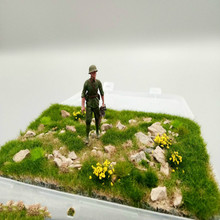 Architecture Scale New DIY Grass With Stone Bush Model Mat In Ho Train Layout 2024 - buy cheap