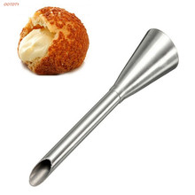 OOTDTY Cream Icing Long Puff Cake Pastry Tools Nozzle Tip Stainless Steel Decorating For baking 2024 - buy cheap