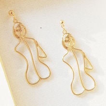 free shipping 6 pair /lot jewelry fashion retro human body contour alloy texture abstract face earring 2024 - buy cheap