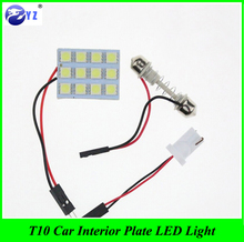100 Set car styling t10 reading lamp Dome light 5050 12 SMD Led car White Bulb Light Panel Car Interior T10 Dome BA9S Adapter 2024 - buy cheap