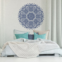 Mandala Wall Decal Bedroom Vinyl Sticker Decals Boho Bohemian Morrocan Living Room Home Decor Art Mural Yoga Wallpaper D282 2024 - купить недорого