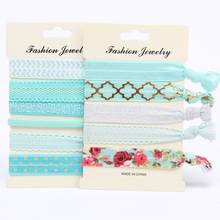 5pcs/set Women Girls High Elastic Hair Ties Hair Band Ropes Headband Girls Ponytail Holder Hair Accessories резинки для волос 2024 - купить недорого